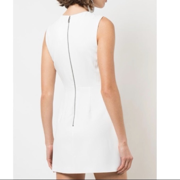 Alice & Olivia Asymmetrical White Wrap Dress—NWT - Picture 5 of 16